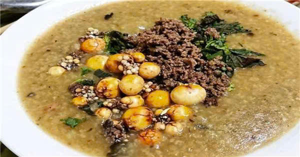 Đặc sản nổi tiếng Hà Giang:  Cháo ấu tẩu 