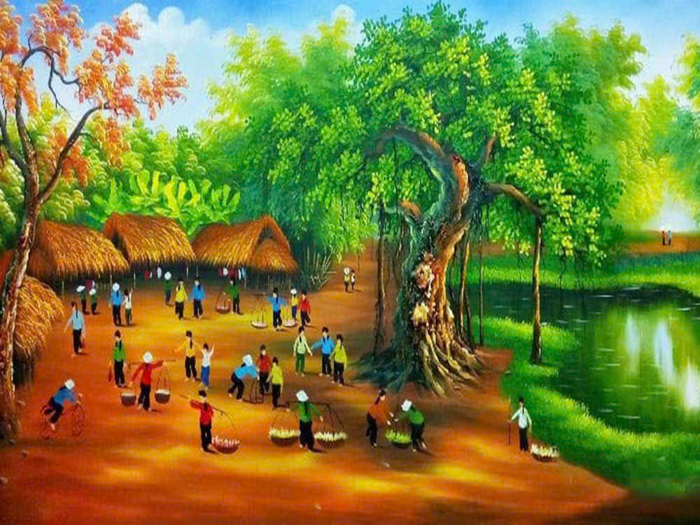 Chợ Tết quê tôi